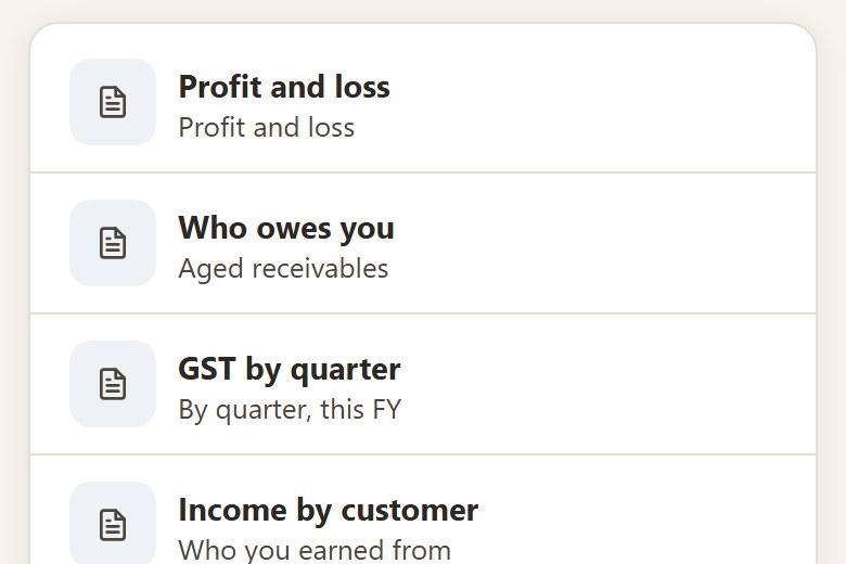 Tax time in Yamate: income, expenses and business net, with a Tax summary and an Accountant CSV button